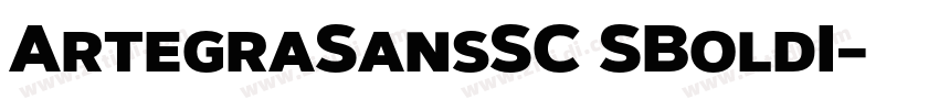 ArtegraSansSC SBoldI字体转换